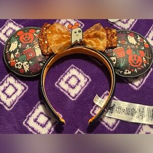 Disney Halloween Ears Headband USED